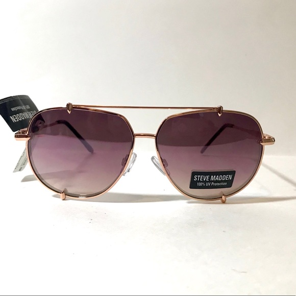 😎Steve Madden Rose Gold Aviator Sunglasses 😎 - Picture 4 of 8